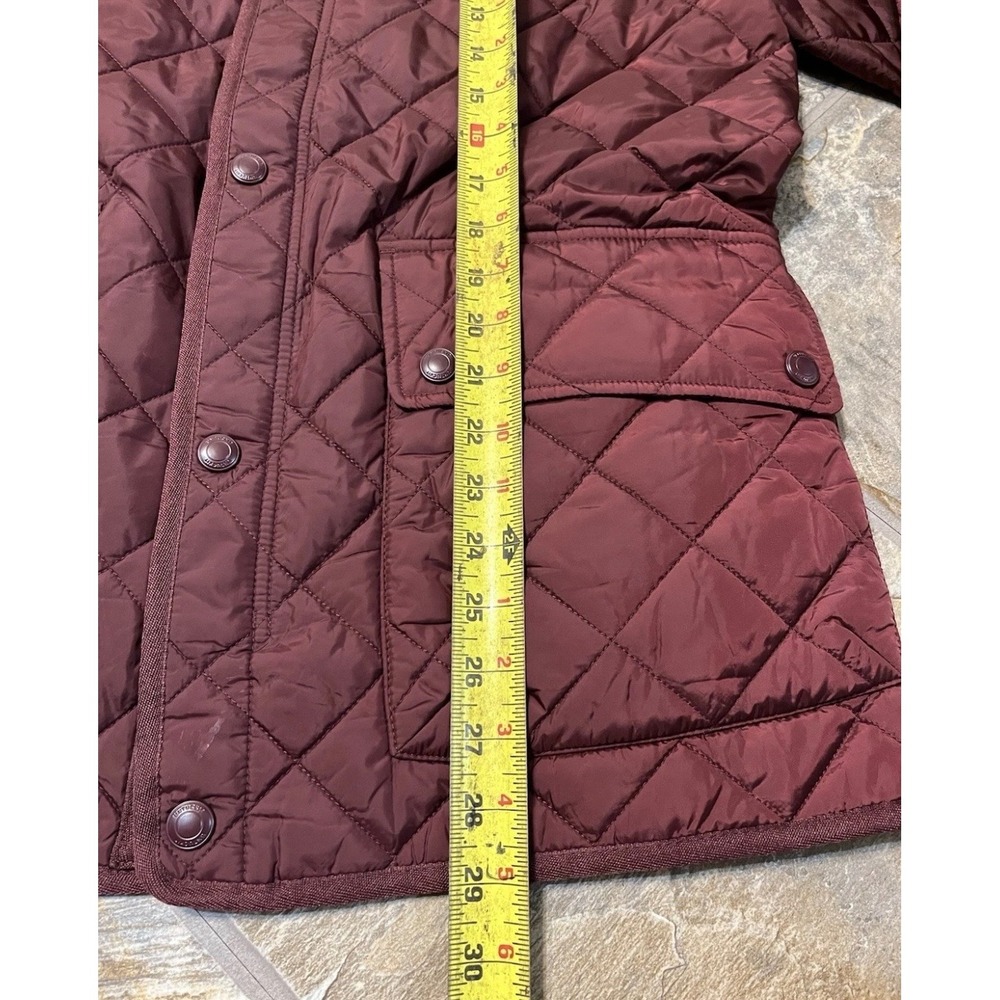 UNTUCKit Quilted Barn Jacket Mens Medium Burgundy Diamond Field Coat - Picture 10 of 10